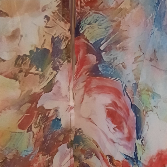 Boutique watercolor floral kimono shrug XXL *G - Picture 5 of 6